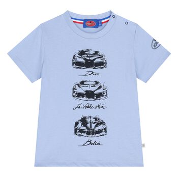 Younger Boys Blue Logo T-Shirt