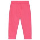 Younger Girls Pink Logo Tracksuit, 1, hi-res