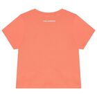 Girls Orange Ikonik Logo T-Shirt, 1, hi-res