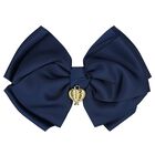 Girls Navy Bow Hairclip, 8, hi-res
