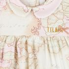 Baby Girls Pink & Ivory Geo Map Babygrow Gift Set, 1, hi-res