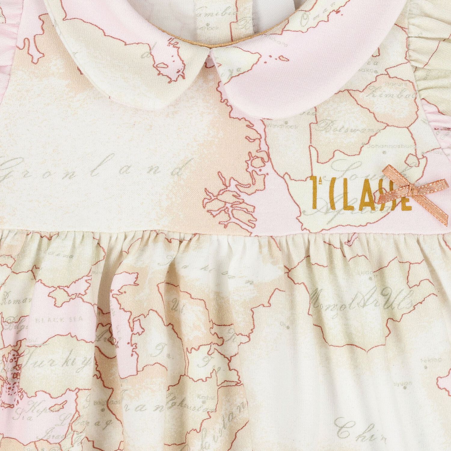 Baby Girls Pink & Ivory Geo Map Babygrow Gift Set, 1, hi-res