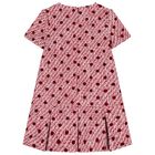 Girls Burgundy & White Tweed Dress, 1, hi-res