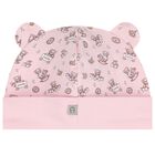 Baby Girls Pink Teddy Bear Logo Hat, 3, hi-res