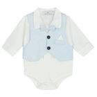 Baby Boys Blue & White Gift Set, 1, hi-res