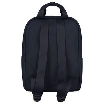 Boys Navy Blue Logo Backpack