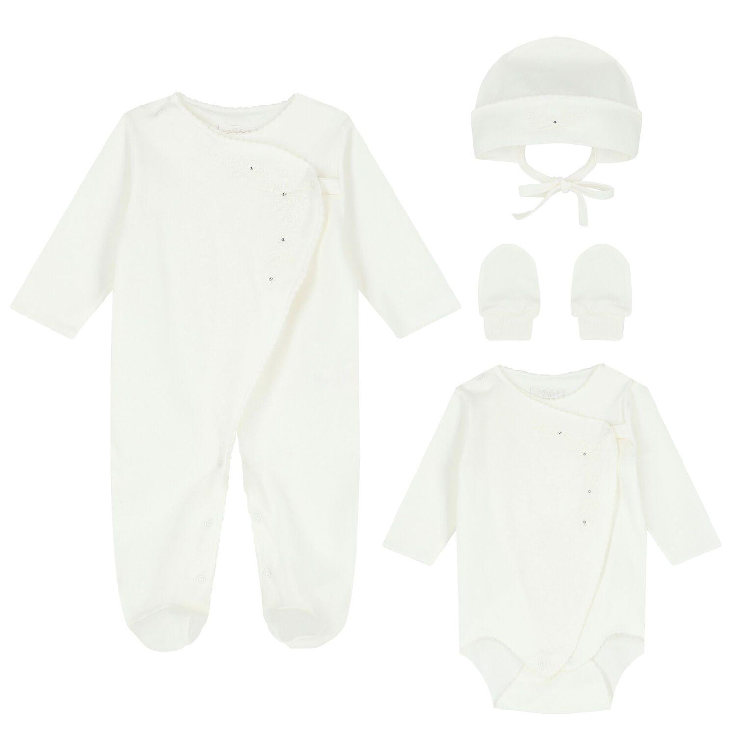 Baby Girl 4 Piece Set, 1, hi-res