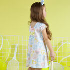 Girls White Hearts Dress, 1, hi-res