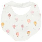 Baby Girls White & Pink Bibs ( 2-Pack ) , 1, hi-res