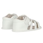 Baby Boys White Sandals, 1, hi-res