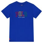 Boys Blue Logo T-Shirt, 2, hi-res