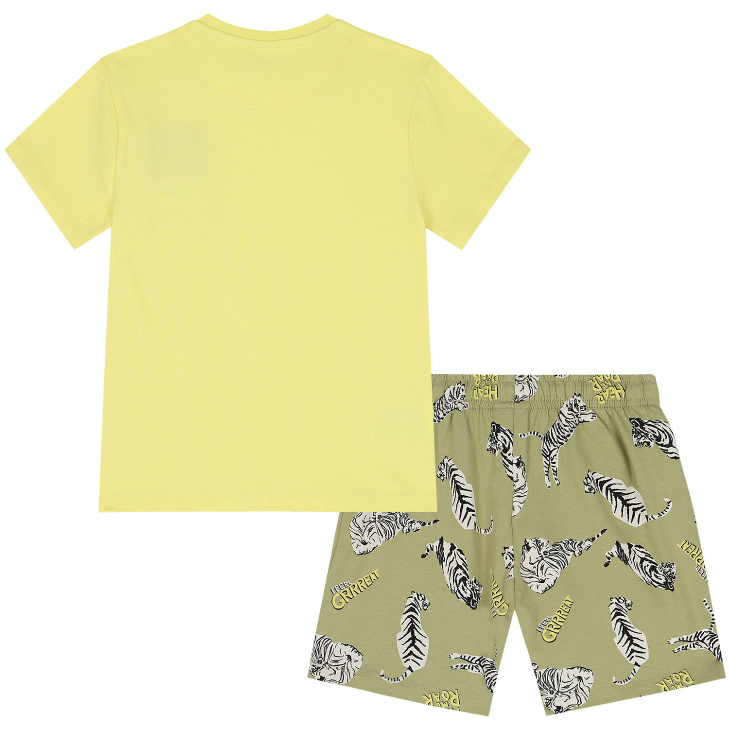 Boys Yellow & Green Pyjamas Set, 2, hi-res image number null