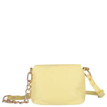 Girls Yellow Leather Handbag