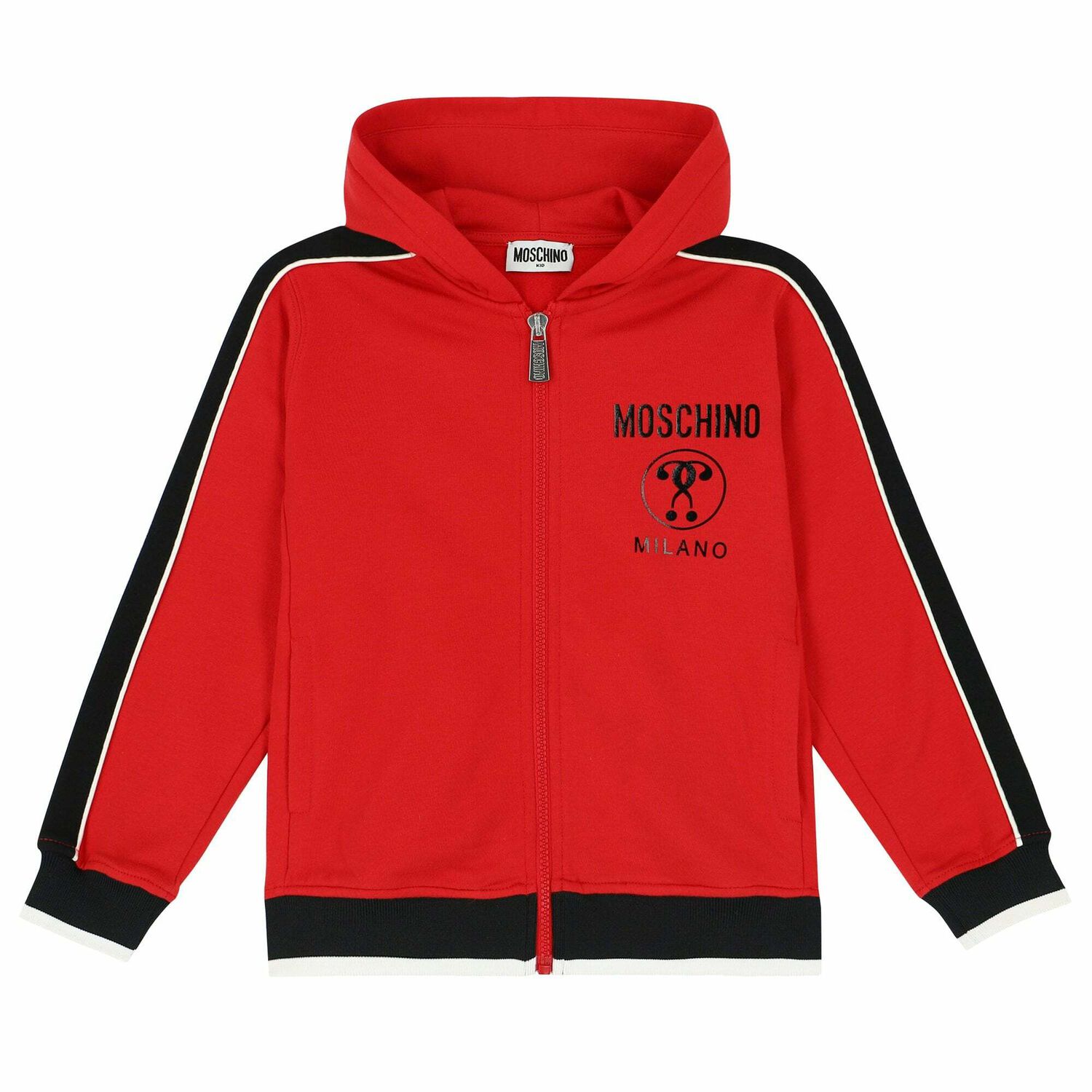Boys Red Logo Zip Up Top, 1, hi-res image number null