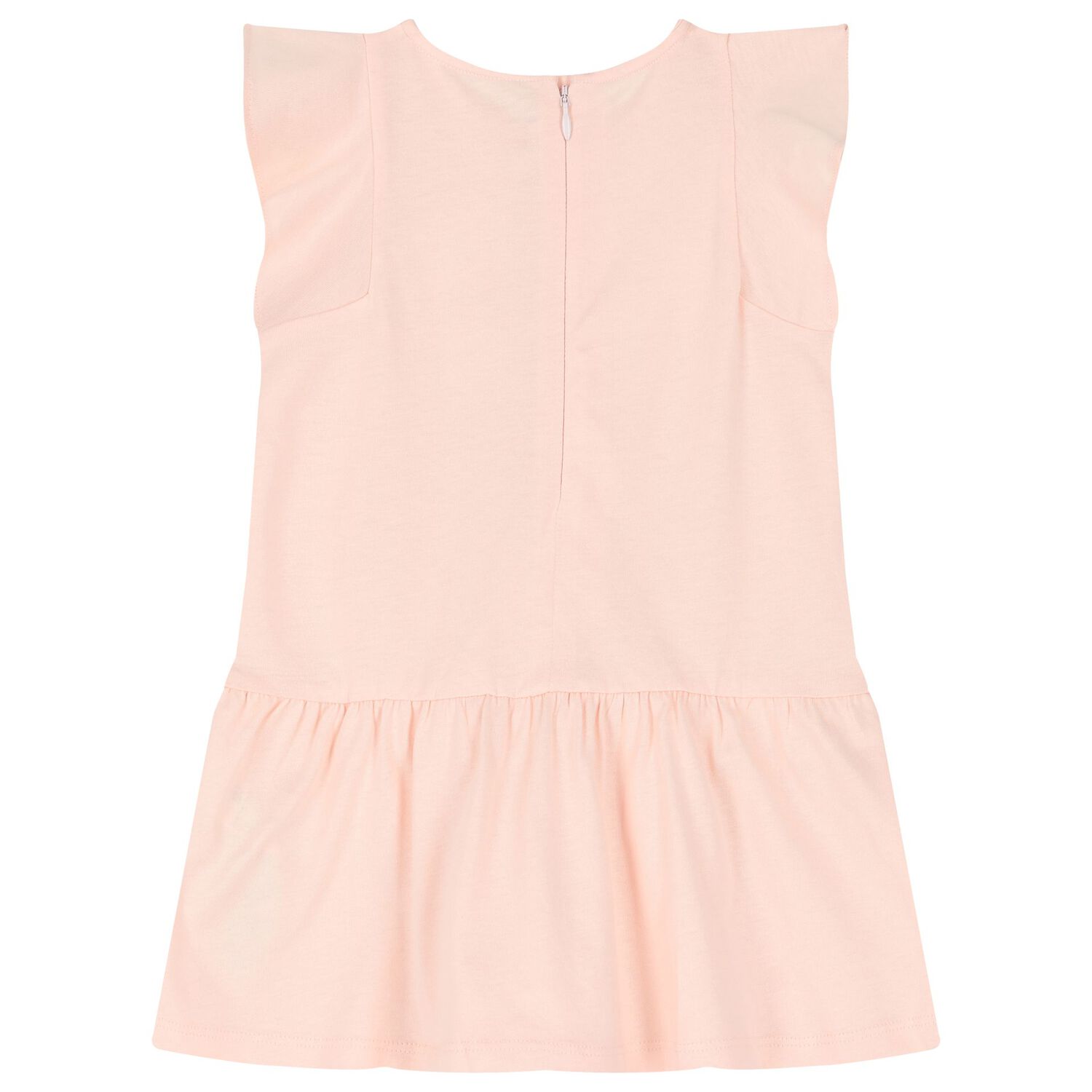 Younger Girls Pink Logo Dress, 2, hi-res