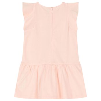 Younger Girls Pink Logo Dress