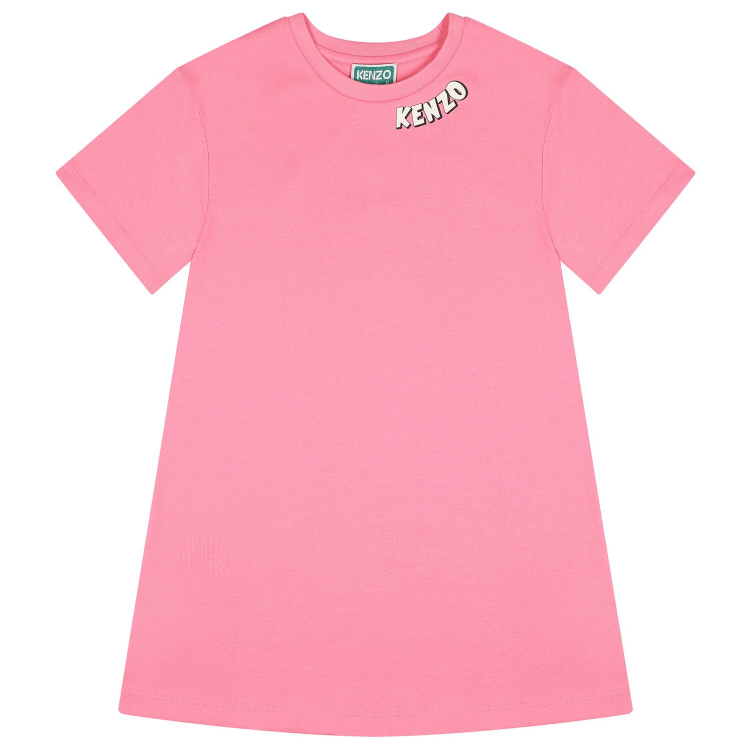Girls Pink Tiger Logo Dress, 1, hi-res