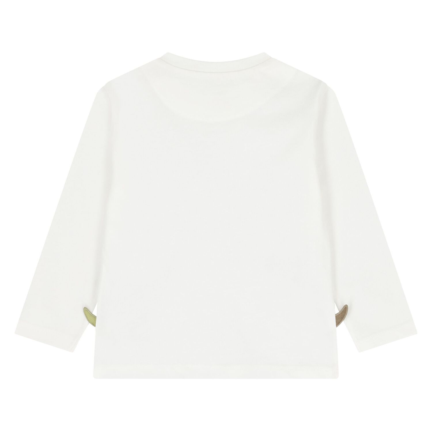 Younger Boys Ivory Dinosaur Long Sleeve Top, 1, hi-res