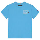 Boys Blue Logo T-Shirt, 3, hi-res