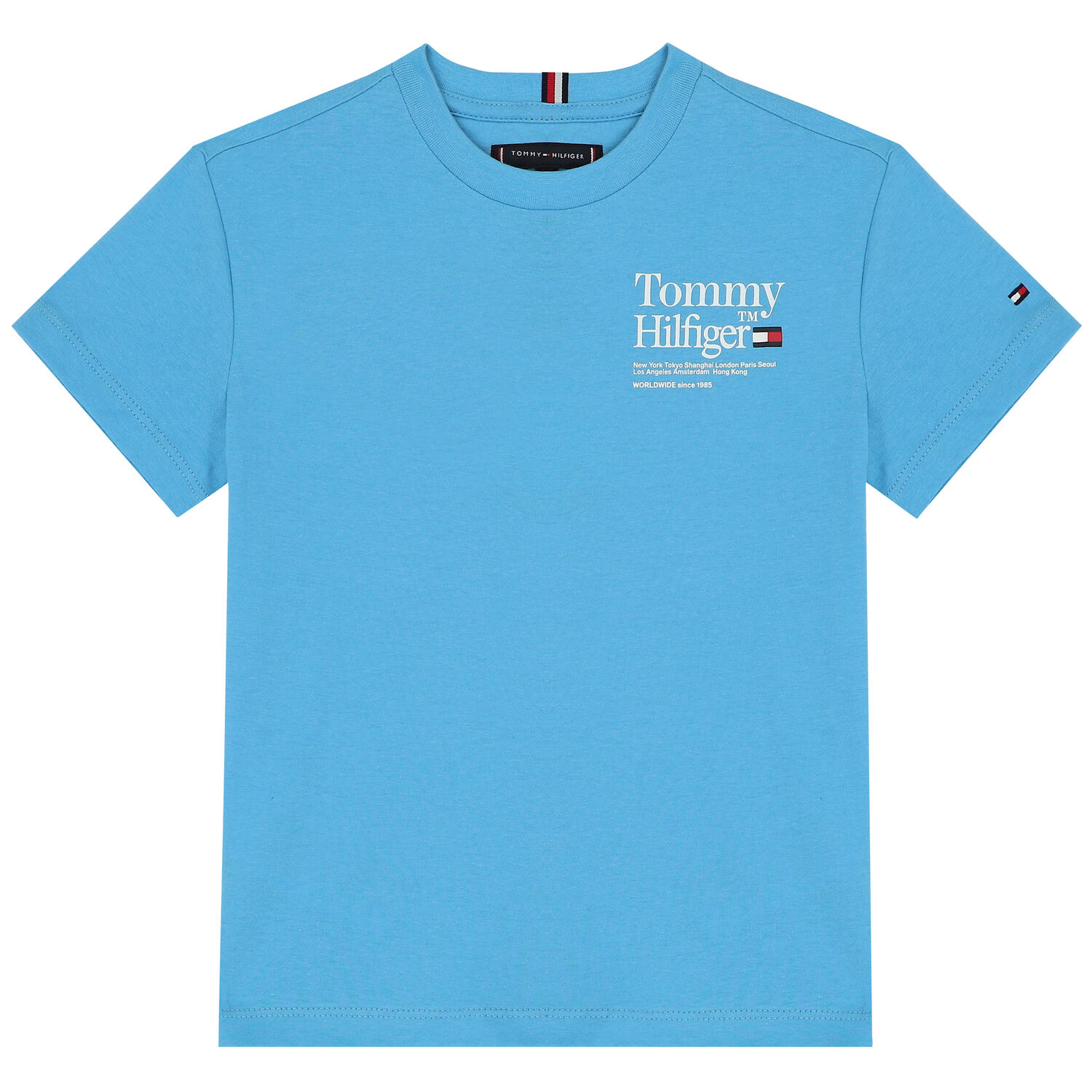 Boys Blue Logo T-Shirt, 3, hi-res