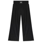 Girls Black Logo Trousers, 1, hi-res