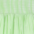 Girls Green & White Striped Skirt, 1, hi-res