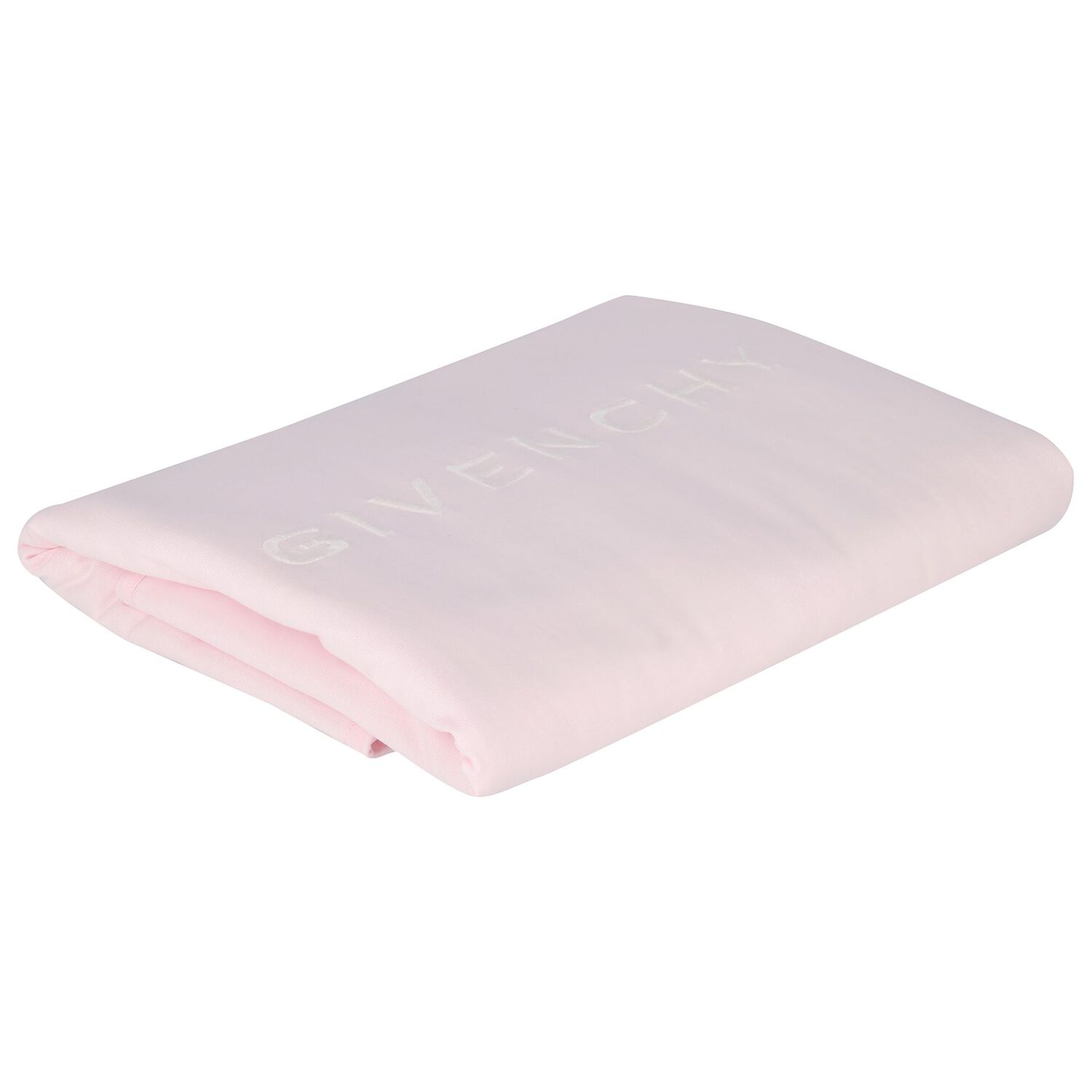 Baby Girls Pink & White Logo Blanket, 1, hi-res