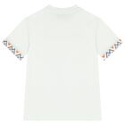 Boys White Logo T-Shirt, 1, hi-res