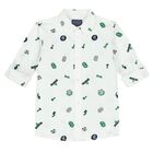 Boys White Logo Shirt, 1, hi-res