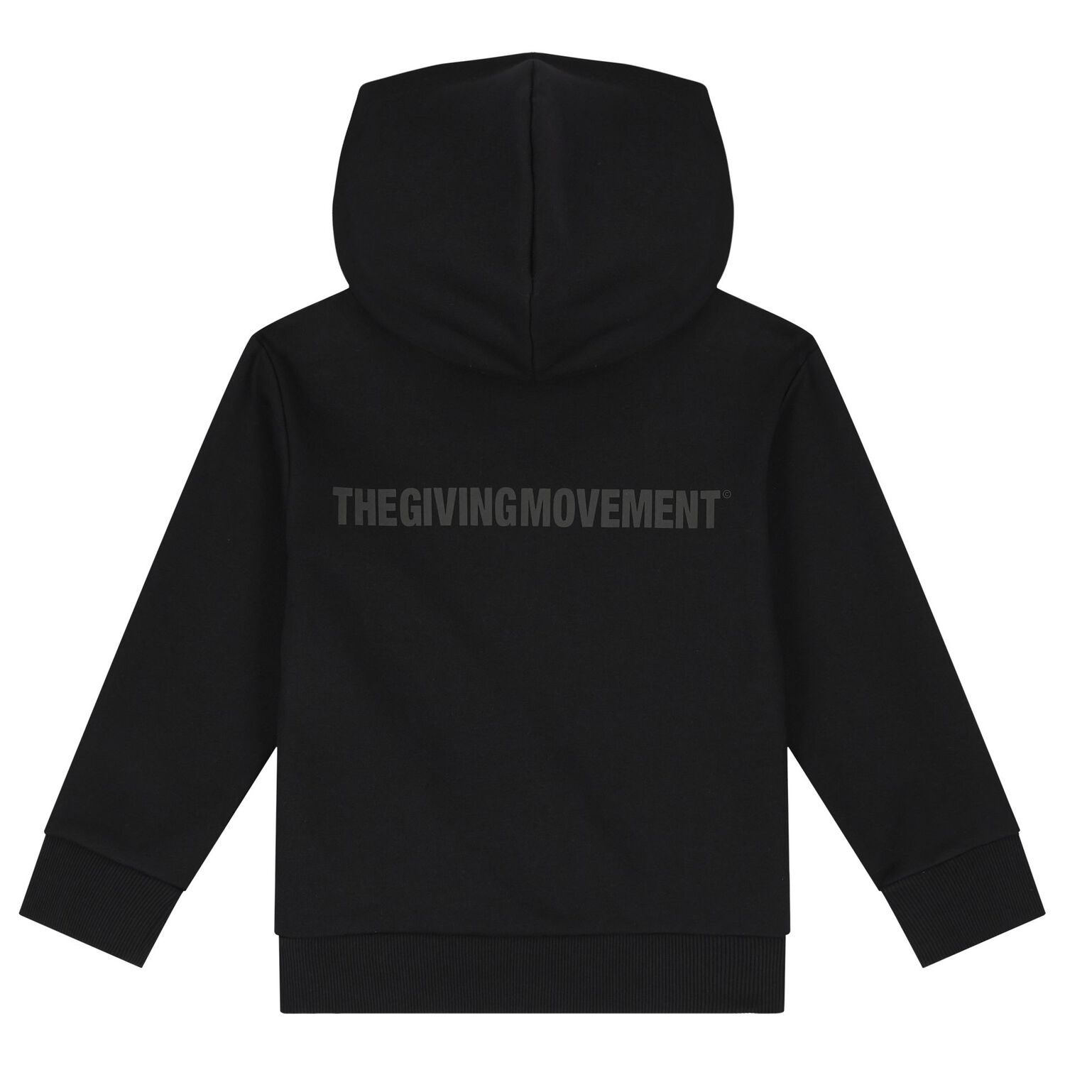 Black Logo Hooded Zip Up Top, 3, hi-res