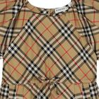Girls Beige Check Dress, 1, hi-res