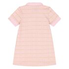 Younger Girls Pink & Gold Polo Dress, 2, hi-res