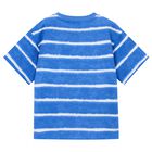 Boys Blue Striped T-Shirt, 1, hi-res
