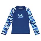 Boys Blue Rash Vest, 1, hi-res