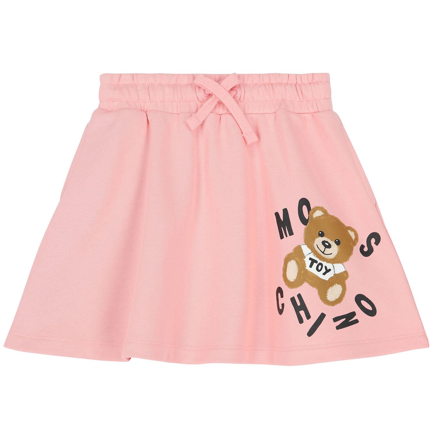 Girls Pink Teddy Logo Skirt Set, 3, hi-res