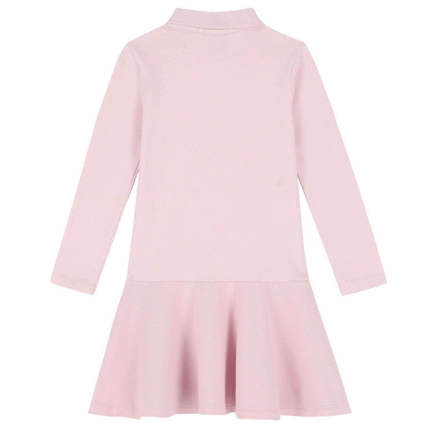 Girls Pink Logo Polo Dress , 2, hi-res image number null