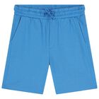 Boys White & Blue Shorts Set, 3, hi-res