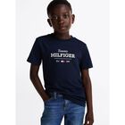 Boys Navy Blue Logo T-Shirt, 1, hi-res