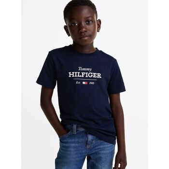 Boys Navy Blue Logo T-Shirt