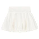 Girls White Skort, 1, hi-res