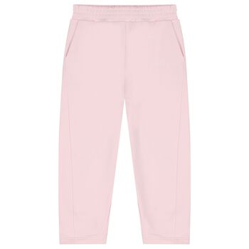 Girls Mini Me Pink Logo Trousers