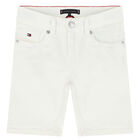 Boys Ivory Denim Shorts, 1, hi-res