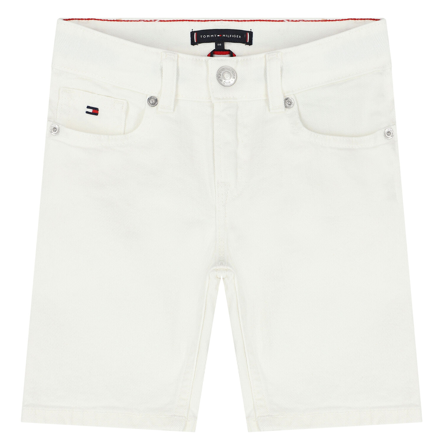 Boys Ivory Denim Shorts, 1, hi-res