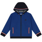 Boys White, Blue & Grey 3 Piece Tracksuit, 1, hi-res