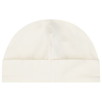 Baby Girls Ivory Logo Hat