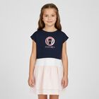 Girls Navy & Pink 2 Piece Dress Set, 1, hi-res