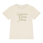 Baby Girls Beige Logo T-Shirt, 1, hi-res