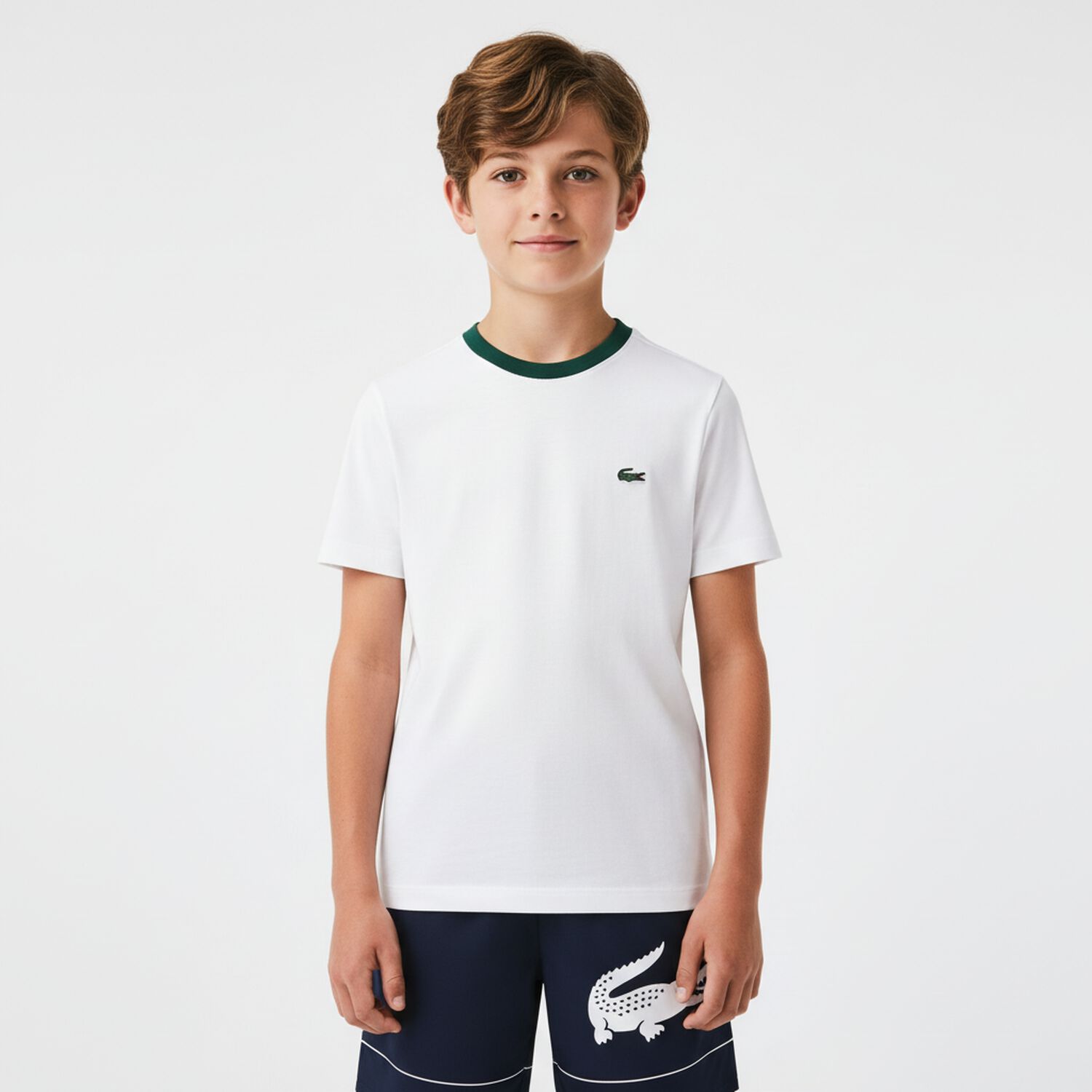 Boys White Logo T-Shirt, 1, hi-res image number null