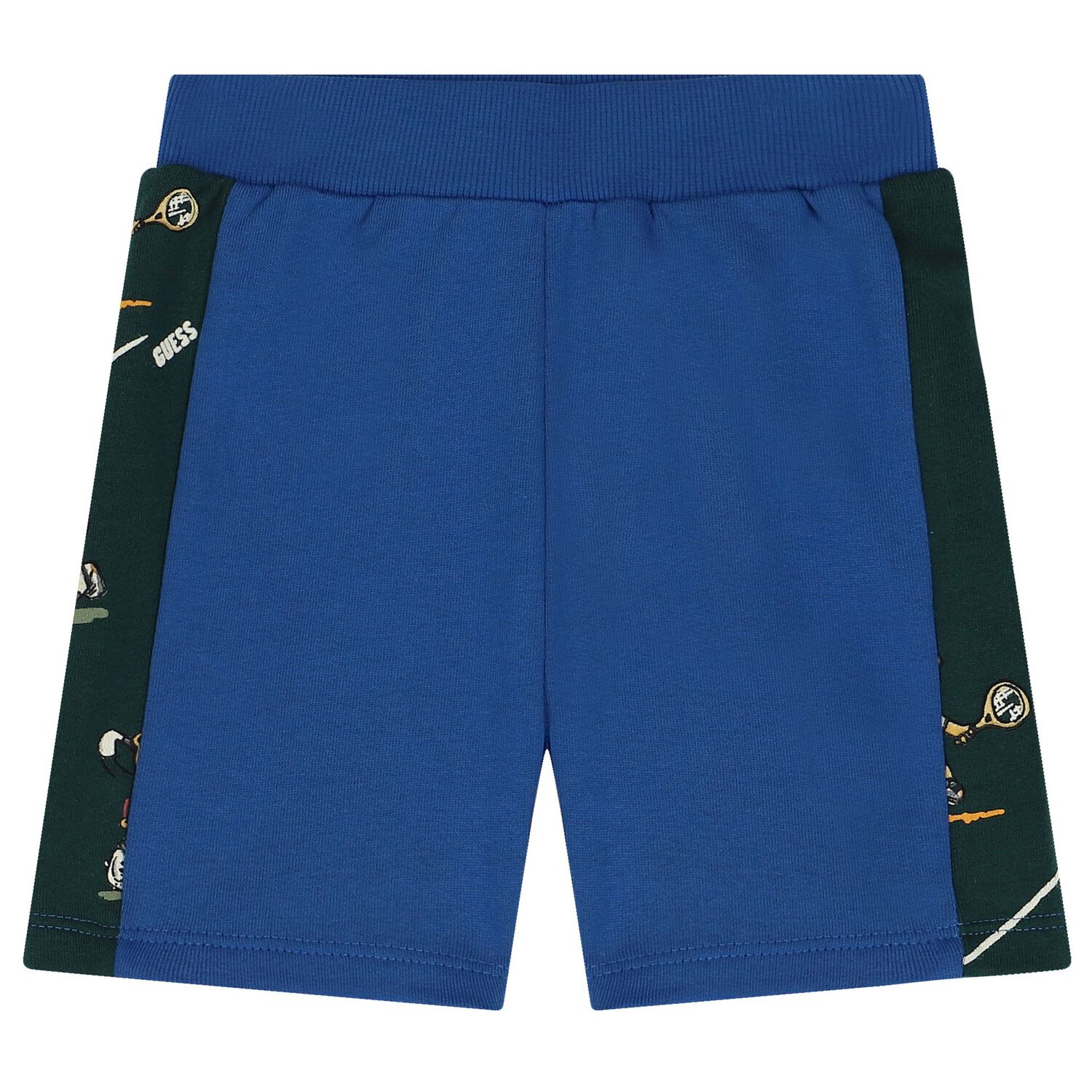 Baby Boys Green & Blue Logo Shorts Set, 1, hi-res
