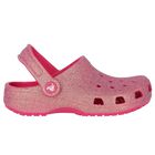 Girls Pink Iridescent Glitter Classic Clogs Sandals, 2, hi-res